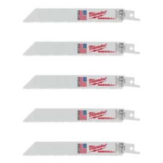 Segueta Super Sawzall 8/12 Dientes 6 Largo Corte Madera Milwaukee 48005091