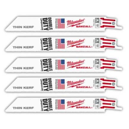 Segueta Super Sawzall 18 Dientes 6 Largo Corte Metal De 1/8" Milwaukee 48005184