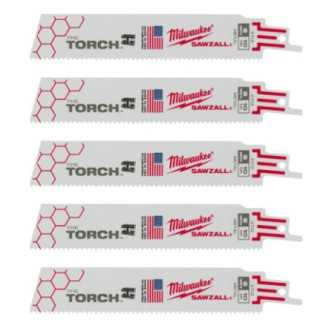 Segueta Super Sawzall 10 Dientes 6 Largo Torch Corta Metal Milwaukee 48005712