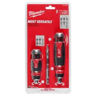 Desarmadores Multipunta Matraca 14 en 1 y 8 en 1 2 piezas MILWAUKEE 48222905