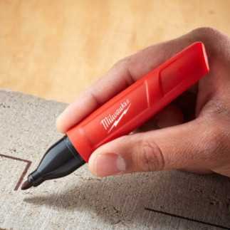 Marcadores líquidos Inkzall punta media negro 2 piezas MILWAUKEE 48223102