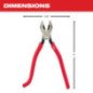 Pinzas de corte para electricista y liniero MILWAUKEE 48226102