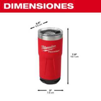 Termo 20 oz PACKOUT Rojo MILWAUKEE 48228392R