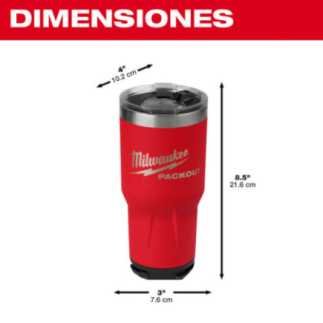 Termo 30 oz PACKOUT Rojo MILWAUKEE 48228393R