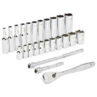 Dados Ratchet Y Sockets Drive Met De 38" Juego De 32 Piezas AMIL48229508