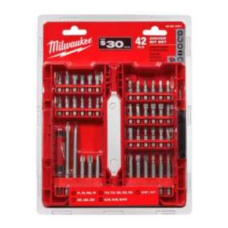 Puntas de destornillador Shockwave 42 piezas MILWAUKEE 48321551