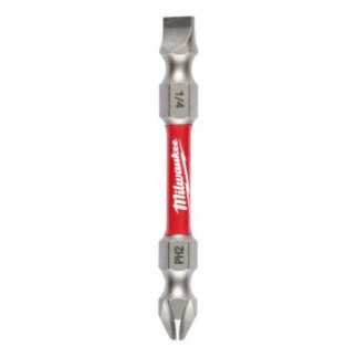 Punta doble phillips No2 y plana 10 x 1/4" MILWAUKEE 48324310