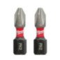 Puntas de Impacto phillips No2 x 1" 2 piezas MILWAUKEE 48324412