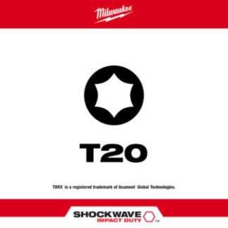 Punta de Impacto torx  t 20 x  2" MILWAUKEE 48324784