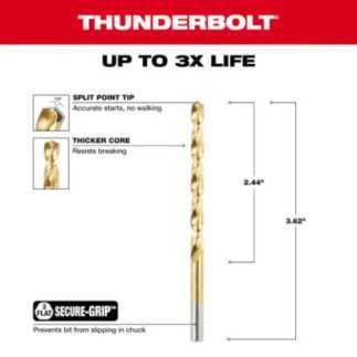 Broca de Titanio 13/64" MILWAUKEE 48892210