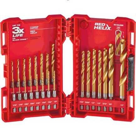 Brocas de Titanio 23 Piezas Milwaukee 48-89-4631