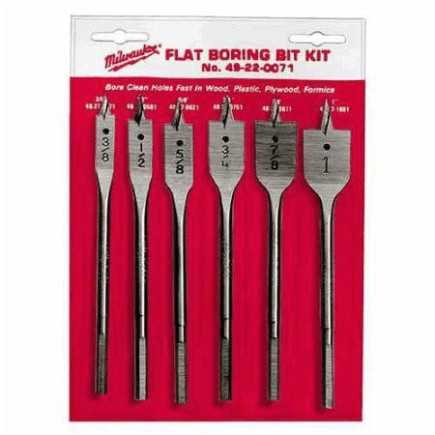 Brocas Planas Para Madera Juego De 6 Piezas Milwaukee 49220071 1