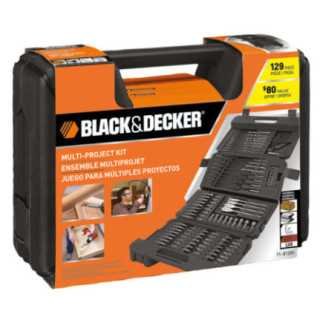Accesorios Para Taladro Y Destorinillador De 129 Piezas Black & Decker BD7191291