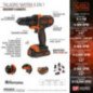 Taladro Matrix Kit 6 En 1 Multi Herramienta 6 Volts Black & Decker BDCDMT1206KITC