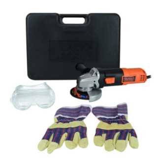 Esmeriladora Angular Mini 4-1/2" 820 W + guantes + gafa + estuche BLACK & DECKER G720K-B3