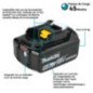 Bateria 18 Volts 5.0Ah Lithium Ion MAKITA ACCESORIOS BL1850B