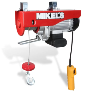Polipasto Eléctrico 600 Kg Cable 12 M MIKELS PE-600