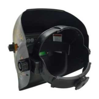 Careta Electronica Autosombra Calavera Rojo Negro