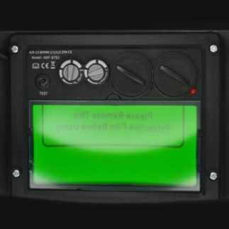 Careta Electronica Autosombra Calavera Rojo Negro