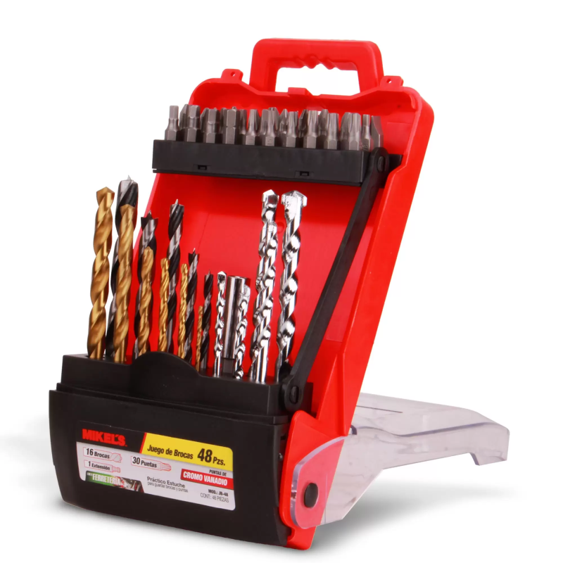 Brocas 48 Pzas MIKELS JB-48 Brocas 48 Pzas MIKELS JB-48