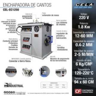 Enchapadora De Cantos 12 A 50 Mm Cela -Ec1250