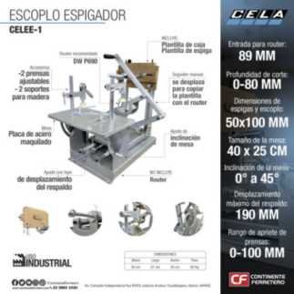 Escoplo Espigador Sin Router Cela Ee-1