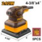 Lijadora 1/4 de hoja 240 W 14,000 rpm + 5 lijas INGCO UPS2416