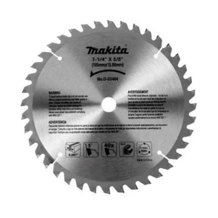 Disco Sierra Circular 7 1/4" 40 Dientes 5/8" Makita D03464