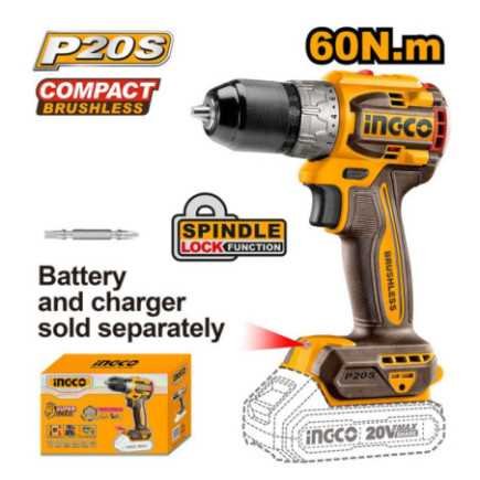 Taladro Atornillador 1/2" 20 V INGCO CDLI206021