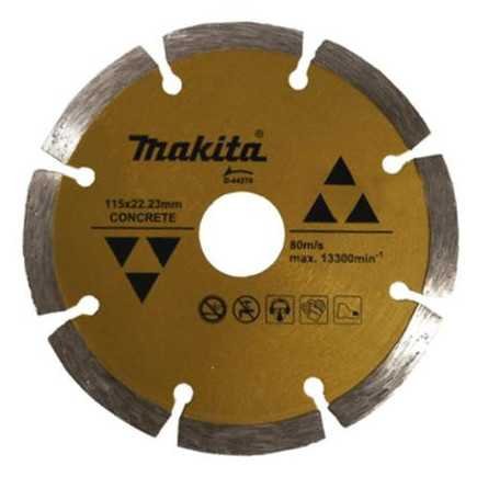 Disco De Diamante Segmentado 4 1/2" Para Concreto Makita D44270