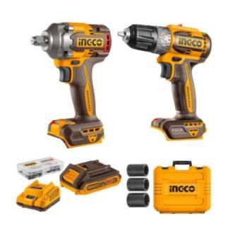 Combo Rotomartillo + llave de impacto 20 V 2 A INGCO UCKLI20271