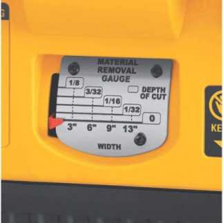 Cepillo 13" 1,905 W 10,000 rpm portátil 2 velocidades DEWALT DW735