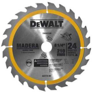 Disco Sierra 8 1/4" X 24 Dientes Dwa03100