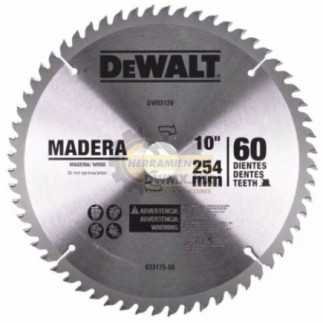 Disco Sierra 10'' X 60T Dewalt DWA03120
