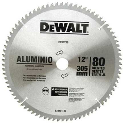 Disco Sierra 12"X80 Dientes Flecha 30Mm C Dewalt A03230
