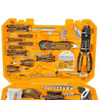 Herramientas manuales set 168 piezas variadas con estuche INGCO HKTHP21681