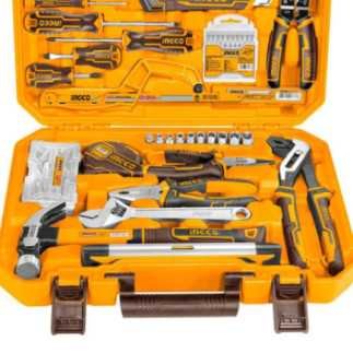 Herramientas manuales set 168 piezas variadas con estuche INGCO HKTHP21681