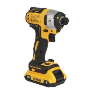 Atornillador de Impacto 1/4" 20 V BL + 2 baterías 2 A + estuche DEWALT DCF887D2-B3