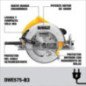 Sierra Circular 7-1/4" 1,800 W 5,800 rpm DEWALT DWE575-B3