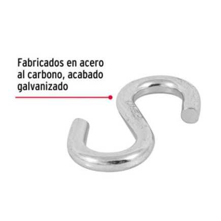 Gancho 'S' De 3/16' De Acero Para Cable, Fiero FIERO
