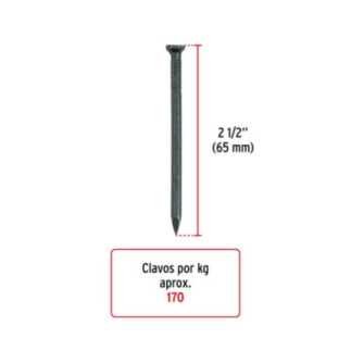 Bolsa Con 1 Kg De Clavos Para Concreto Negros 2-12', Fiero FIE-44134