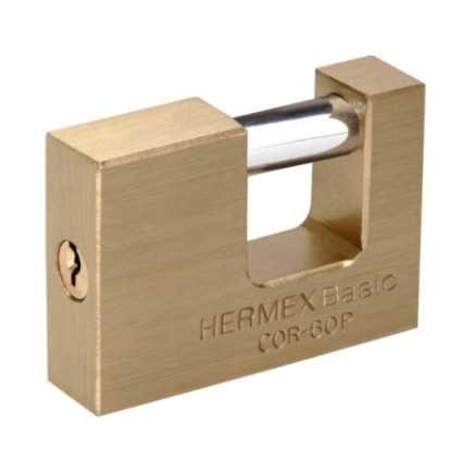 Candado Antipalanca 60 Mm Cuerpo De Latón, Hermex Basic HER-22518