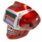 Careta De Plástico Soldador Calavera Roja Hoteche Hp53924
