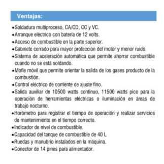 Soldadoras Tipo Generador Bronco 320 K Infra Inf3043