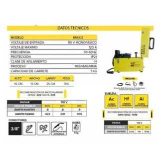 Soldadora Inversora 120 A KERHER KMI121