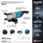 Esmeriladora Angular 9" 2,200 W 6,600 rpm sin disco MAKITA M0921B