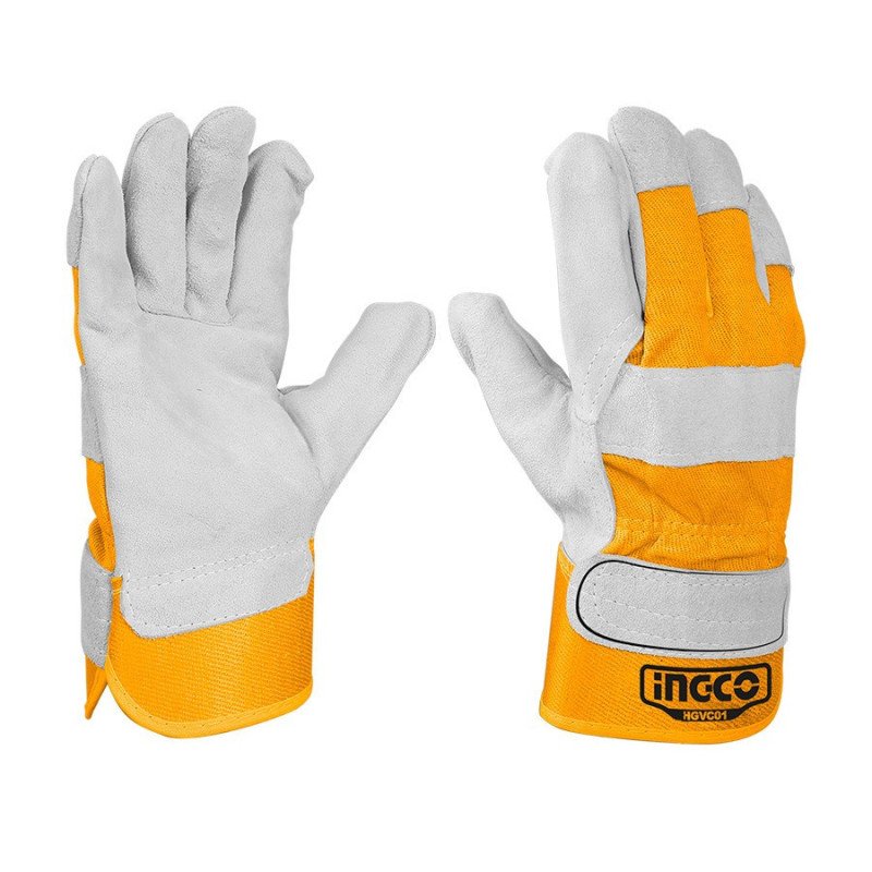 Guantes de cuero INGCO HGVC01