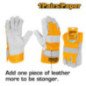 Guantes de cuero INGCO HGVC01