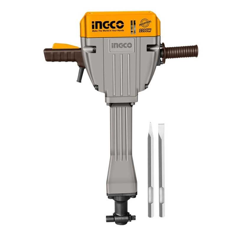Demoledor SDS hex 2,200 W 75 J 950 gpm 30 Kg + 2 cinceles INGCO UPDB22001