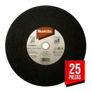Disco Abrasivo Corte Metal 14" Makita A8987225 25 Piezas